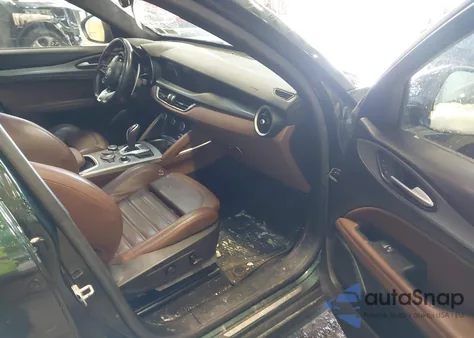 2021 Alfa Romeo Stelvio Ti Sport Awd из США, поврежденный, VIN ZASPAKBNXM7D18292